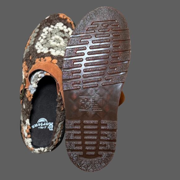 Dr. Martens Isham Crochet Wool Suede Mules in Tan NWOB USM10 - Picture 5 of 8